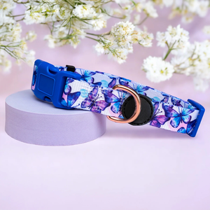 Collar de Perro de Nailon Poliéster Resistente Personalizado con Hebilla de Liberación Rápida y Anillo en D Soldado, Collar Ajustable Resistente para Mascotas para Uso Diario - Product Image 2