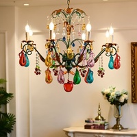 Lustre LED en verre de Murano de style italien, design fruitier, pour salon et chambre de luxe, éclairage vintage