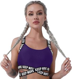 Personnalisable Spandex / Polyester Femmes Lettre <span class=keywords><strong>Croisé</strong></span> <span class=keywords><strong>Dos</strong></span> Rembourré Bretelles <span class=keywords><strong>Soutien</strong></span> Gym Yoga Sport Soutiens-<span class=keywords><strong>Gorge</strong></span> - Product Image 2