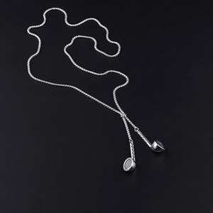 Kopfhörer-förmige Halskette aus Titanstahl-Legierung, einzeln verpackt, Instagram-Nischen-Stil, Disco-Hip-Hop-Mode - Product Image 2