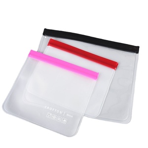 EVA Food Silicone Clear Space Home Freezer Leakproof Plastic Ziplock Storage Bags For Stationery