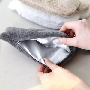 Astuccio Portamatite Grande Capacità Riutilizzabile in Peluche a Forma di Gatto, <span class=keywords><strong>Design</strong></span> in Tessuto, Cancelleria per Ufficio, Studenti, Scuola e Casa - Product Image 2