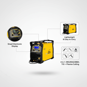 Nouvelle machine à <span class=keywords><strong>souder</strong></span> portable JUBA <span class=keywords><strong>MIG</strong></span>-200L 230V 4-en-1 à inverseur DC pour <span class=keywords><strong>MIG</strong></span>/<span class=keywords><strong>MAG</strong></span>/MMA/<span class=keywords><strong>TIG</strong></span> et découpe <span class=keywords><strong>plasma</strong></span> - Product Image 2