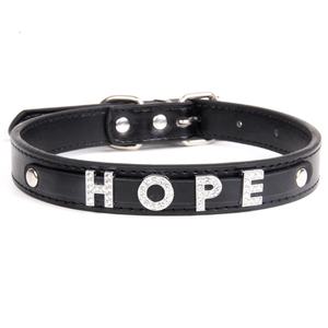 Collier pour chien et chat en cuir PU moderne, personnalisable, réglable et innovant avec un design personnalisé - Product Image 4