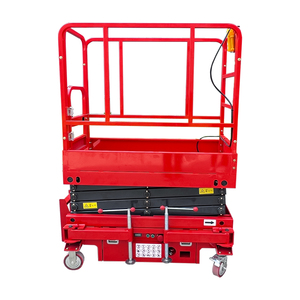 Gunting pengangkat <span class=keywords><strong>4m</strong></span> langsung pabrik Platform dapat ditarik Manual untuk pekerjaan udara - Product Image 1