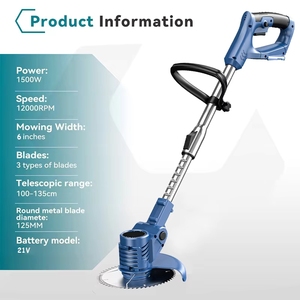 Débroussailleuse sans fil populaire sans <span class=keywords><strong>batterie</strong></span>, <span class=keywords><strong>coupe</strong></span>-herbe électrique, taille-bordures, tondeuse à hauteur réglable - Product Image 4