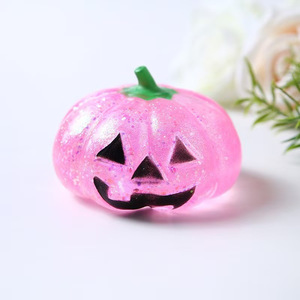 Juguete de Calabaza de Halloween para Apretar, Bola Blanda Antiestrés con Purpurina para Recuerdos de Fiesta al por Mayor - Product Image 5