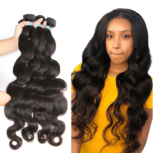 Muestra gratis de cabello humano indio pelo remy indio al por mayor del pelo de la Virgen remy extensión del cabello 100% humano crudo del pelo indio de la Virgen - Product Image 2