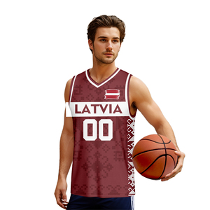 Camiseta <span class=keywords><strong>de</strong></span> Baloncesto Sublimada Personalizada <span class=keywords><strong>de</strong></span> la <span class=keywords><strong>Mejor</strong></span> Calidad, Nombre del Equipo y Número, Equipo Universitario, Práctica, Transpirable - Product Image 4