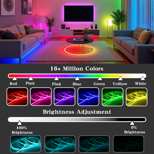 Striscia <span class=keywords><strong>LED</strong></span> 24v12v <span class=keywords><strong>Neon</strong></span> <span class=keywords><strong>Flessibile</strong></span> 16x16mm Illuminazione Senza Soluzione di Continuità Senza Punti Luminosi Luce <span class=keywords><strong>Neon</strong></span> RGB Intelligente Impermeabile per Esterni - Product Image 3