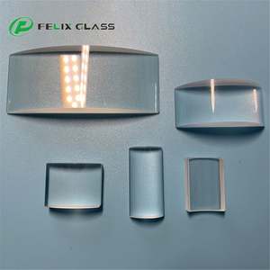 Lentille optique FELIX pour laser haute puissance, longueur de focalisation 15 mm, en verre BK7 saphir, cylindre demi-tige plano-convexe - Product Image 3