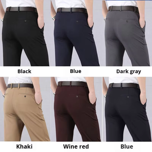 <span class=keywords><strong>กางเกง</strong></span>ขายาวผู้ชายทรงลำลอง ผ้าบาง ยืดได้ ทรงตรง เห<span class=keywords><strong>มา</strong></span>ะสำหรับใส่ทำงาน - Product Image 4