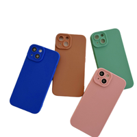 Funda de Teléfono de TPU Suave de Color Puro, Protección Antigolpes para la Lente de la Cámara, Cubierta Trasera Antihuellas para iPhone 17 16 Pro Max 13 12 11