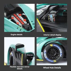 Modèle de voiture 1:24 Valkyrie Martin Modèle de voiture en alliage Simulation de voitures Collection son et lumière Modèle de jouet en métal Véhicule <span class=keywords><strong>ASD</strong></span> - Product Image 5