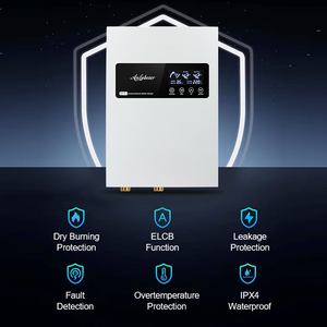 Calentador de Agua Eléctrico Instantáneo de Doble Cámara, 13kW, 220V, IPX4 Impermeable, ELCB, Agua Caliente Ilimitada para Baño, Ducha y Hogar - Product Image 2