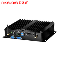 Gran Oferta personalizada Intel Core I3 I5 I7 5500U Mini PC Industrial 2 COM procesador sin ventilador OPS 12V WIFI conectividad HDD duro nuevo usado