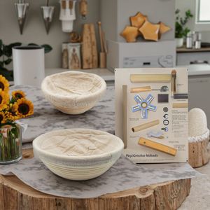 Handmade thân thiện với môi mây nướng bát cho bánh mì làm tròn hình bầu dục lên men giỏ với chống giấy bakeware công cụ - Product Image 4