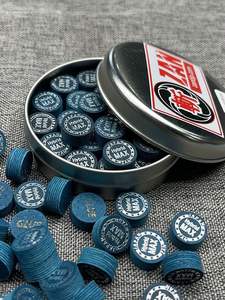 Pointes de billard chinoises Zan Super Chop Original importées, multicouches, pour billard à neuf boules, 14 mm, taille moyenne, pour billard chinois à huit boules - Product Image 1