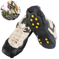 Crampons de haute qualité, crampons pour glace et neige, crampons de traction, chaussures à neige, pointes antidérapantes, 10 dents en acier inoxydable