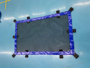 Tissu en maille de polyester enduit de PVC, feuilles de maille plastique pour la construction, protection des échafaudages, filet de sécurité, dé<span class=keywords><strong>coupe</strong></span> - Product Image 3