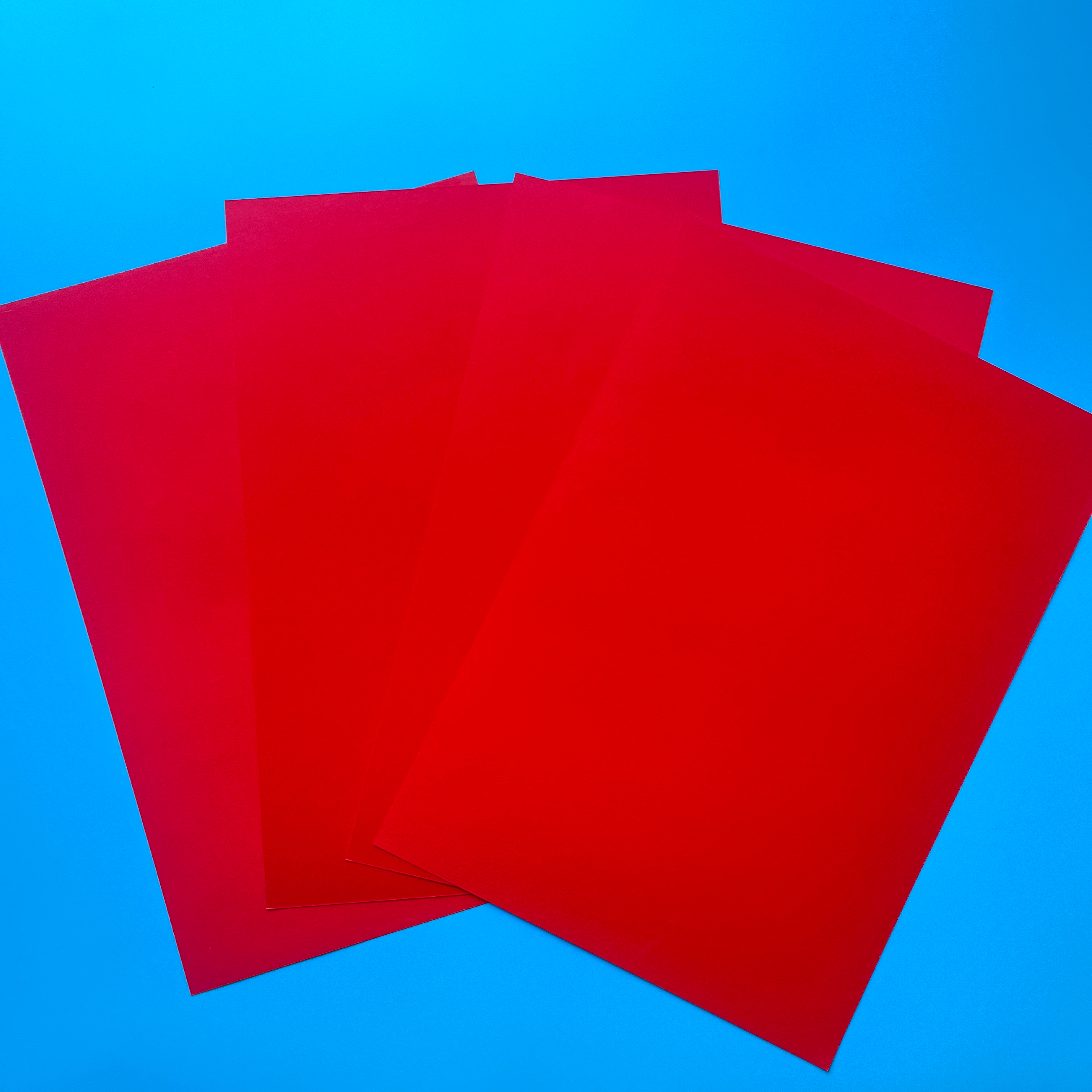 120gA4 Red Cardboard Handmade Origami Colored Cardboard Packaging Paper DIY Greeting Card Gift Packaging Paper