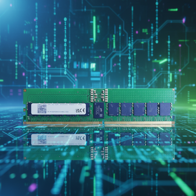 Rams 2RX8 DDR5 32gb 6400Mhz RDIMM ECC Register Server Memory Module Kit for Server MTC20F2085S1RC64BD2 32GB Large Storage