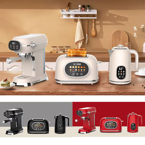 Hot Supplier Retro Kitchen Appliance <strong>Set</strong> Oem Coffee Machine <strong>Kettle</strong> <strong>Toaster</strong> air Fryer <strong>Sets</strong> - Product Image 5