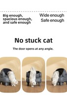 Litière pour chat électrique automatique au design intelligent et nouveau, contrôle par application, double capteur de sécurité, nettoyage facile, autonettoyante, anti-odeurs