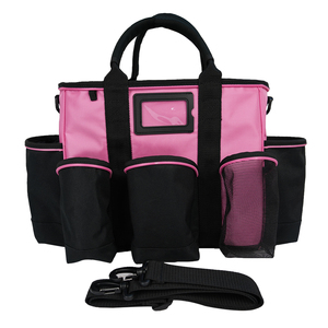 Bolsa Organizadora <span class=keywords><strong>Rosa</strong></span> de 14 Pulgadas con Logotipo Personalizado, Bolsa de Herramientas con Parte Superior Abierta y Base Rígida de EVA para Contratistas y Profesionales - Product Image 3