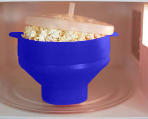 Nuevo Producto, Tazón de Silicona para Hacer Palomitas de Maíz, Tazón Plegable de Silicona para <span class=keywords><strong>Microondas</strong></span> - Product Image 5