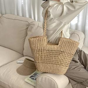 Sacs en rotin légers personnalisés avec logo, de haute qualité, pour femmes, idéaux pour les vacances en plein air et <span class=keywords><strong>la</strong></span> plage – Vente en gros directe usine - Product Image 4