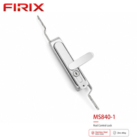 Serrure à tige en acier inoxydable MS840-1 avec cylindre à clé réversible |   Loquet de placard multi-points poli et étanche pour usage industriel
