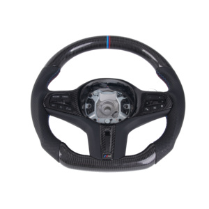 <span class=keywords><strong>Volante</strong></span> <span class=keywords><strong>Deportivo</strong></span> de 3 Radios en Fibra de Carbono y Cuero para BMW Serie 3 Chasis G con Levas Electrochapadas - Product Image 5