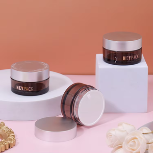 Envase cosmético para el cuidado de la piel ámbar PET Pared Gruesa plástico cuerpo mantequilla contenedor cara crema tarro 50ml 100mL 120ml 150ml 200ml 250ml - Product Image 6