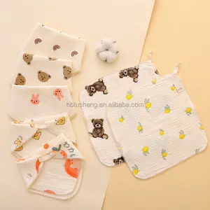Promotion oem chine vente en gros personnalisé bon prix bavoirs pour bébé réutilisables coton doux bandana coton bavoirs pour bébé