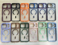 Support de caméra en métal Eagle Lens Protector Magnetic clear Acrylic PC avec Color TPU Cellphone case for iphone 17 Pro Max case
