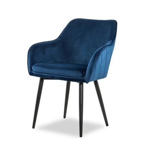 Luxury Modern Dining Room Upholstered <strong>Arm</strong> <strong>Chair</strong> Fabric <strong>Velvet</strong> with Metal Legs for Home Furniture Apartment Use - Product Image 2