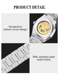Beste Herren Edelstahl Automatik Mechanische Uhr Silber Luxus Casual Business Armbanduhr Wasserdicht Analog Sport Taucher - Product Image 6