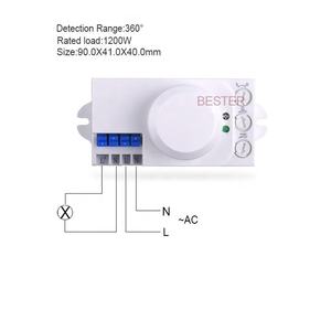 Capteur de mouvement infrarouge radar micro-ondes 5,8 GHz de haute qualité pour détecteur de présence humaine - Product Image 4