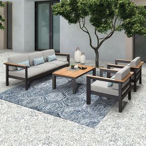 Mobilier <span class=keywords><strong>de</strong></span> jardin avec météo Nouveau design <span class=keywords><strong>de</strong></span> luxe pour l'extérieur, métal et aluminium - Product Image 4