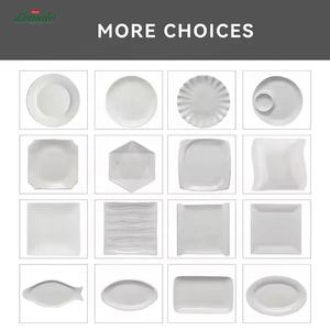 Großhandel Bestseller Porzellan Moderner Stil Weiße Keramik Essteller Geschirr Großhandel Hotel Geschirrset Küchenset - Product Image 6