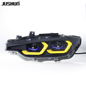 Faros delanteros LED JUSHUN para <span class=keywords><strong>BMW</strong></span> Serie 3 F30 F35 M3 2013-2018 Luces de circulación diurna Amarillo y <span class=keywords><strong>blanco</strong></span> Plug and Play - Product Image 4
