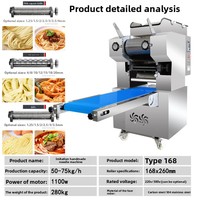 Machine à Nouilles Automatique Multifonctionnelle, Nouvelle Machine à Ramen de Style Japonais, Petite Machine à Nouilles Fraîches pour Restaurant