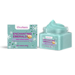 Exfoliante corporal de azúcar de karité exfoliante hidratante Exfoliante para el cuidado de la piel blanqueador vegano orgánico personalizado - Product Image 1