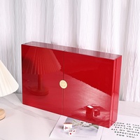 Jeu de Mahjong de Luxe Personnalisé en Acrylique avec Boîte en Bois Portable pour 2, 3 ou 6 Joueurs