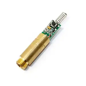 新型532纳米绿色二极管激光器10mw黄铜激光点模块3v带驱动器