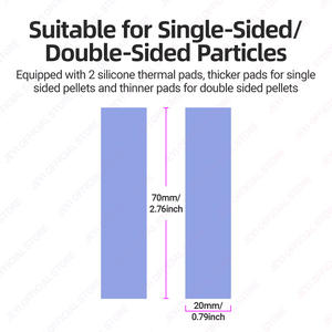 مصنع JEYI <span class=keywords><strong>M</strong></span>.2 NVMe SSD مبرد ثنائي الجانب من الألومنيوم وسادة تبريد و PS5/PC 10 ℃ قطرة - Product Image 5