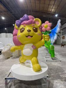 Scultura di Leone in Vetroresina Personalizzata, Arte Animale in FRP per Decorazione Commerciale e Alberghiera - Product Image 4