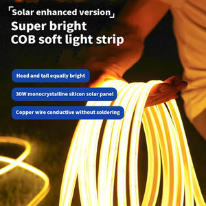 Tira de Luces LED Solares IP65 Blanco Cálido para Jardín Exterior con Alto CRI 95 y Función Regulable - Product Image 6