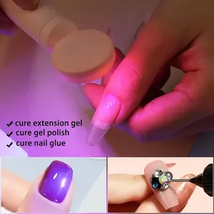 Sèche-ongles portable mini rechargeable, lampe UV LED pour le durcissement du vernis gel, lampe torche portable pour les doigts - Product Image 6